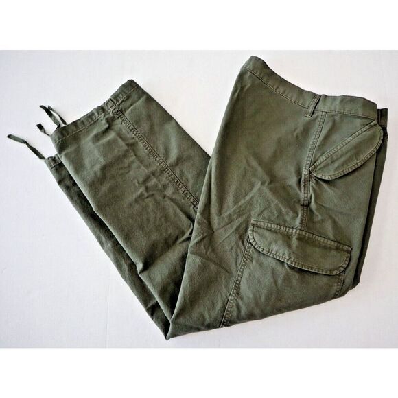 ASOS Design 103579554 Women's Sz 12 Khaki Low Rise Utility Combat Cargo Pants - Picture 10 of 11